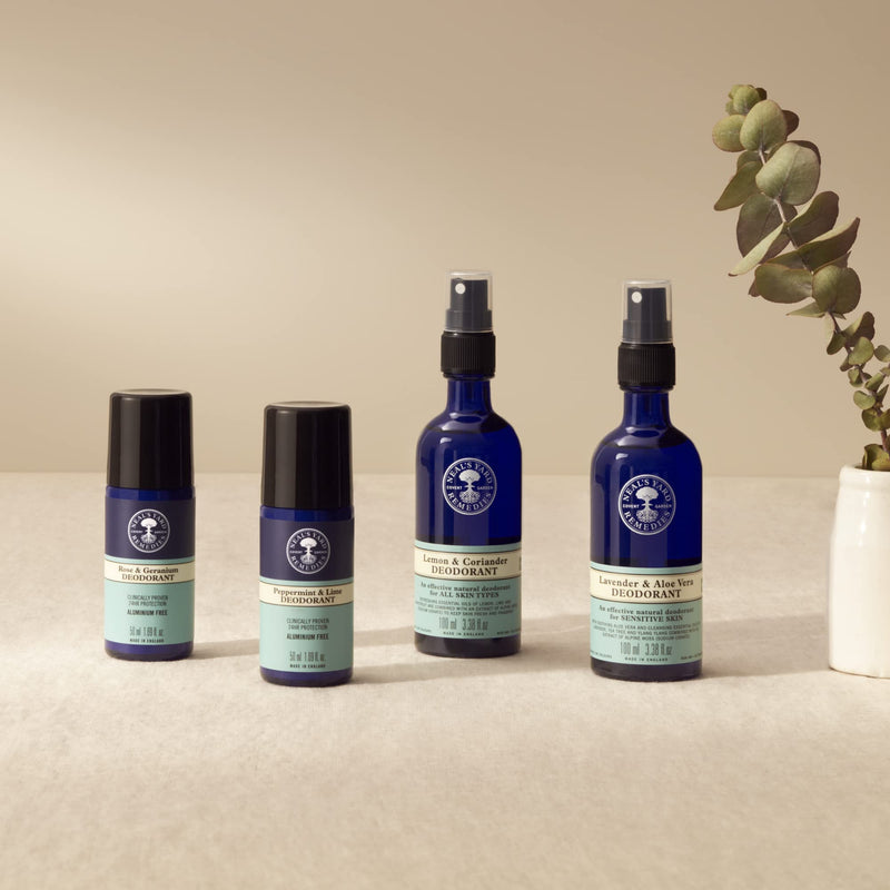Neal's Yard Remedies Peppermint & Lime Roll On Deodorant | 24Hr Protection Against Odour & Wetness - BeesActive Australia