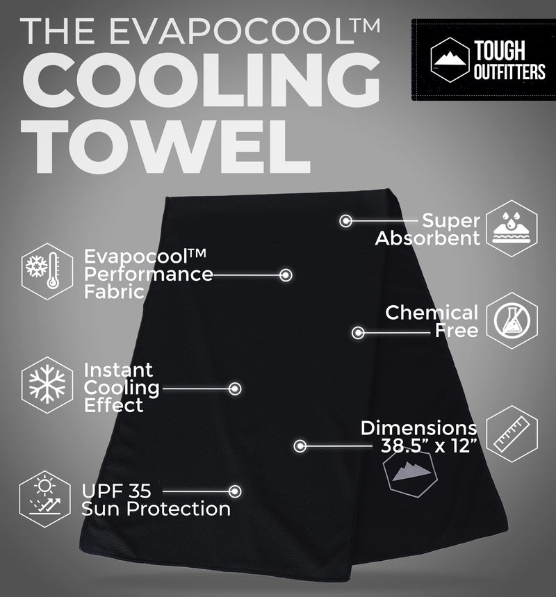 Cooling Towels - Sweat Rag & Towel for Gym, Workout, Running, Golf & Yoga - Head & Neck Cooling Wraps for Hot Weather - Neck Cooler for Quick Cool Down - Skin Cancer Foundation Recommended - BeesActive Australia