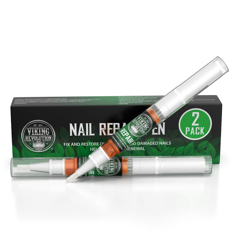 Nail Repair Gel Pen - Toenail Fungus Treatment - Toe and Finger Nail Strengthener, Fixes and Repairs Damaged Brittle Nails - Antifungal Nail Treatment (2 Pens) - BeesActive Australia