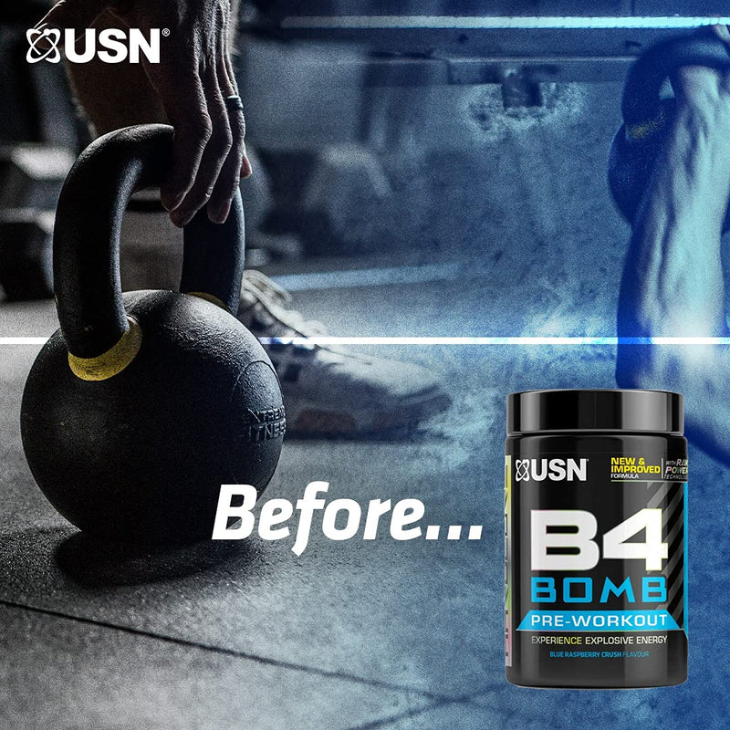 USN BCAA Power Punch Energy, Eaa's with Caffeine, Intra Workout Mango Orange, 36 Servings 400 g - BeesActive Australia