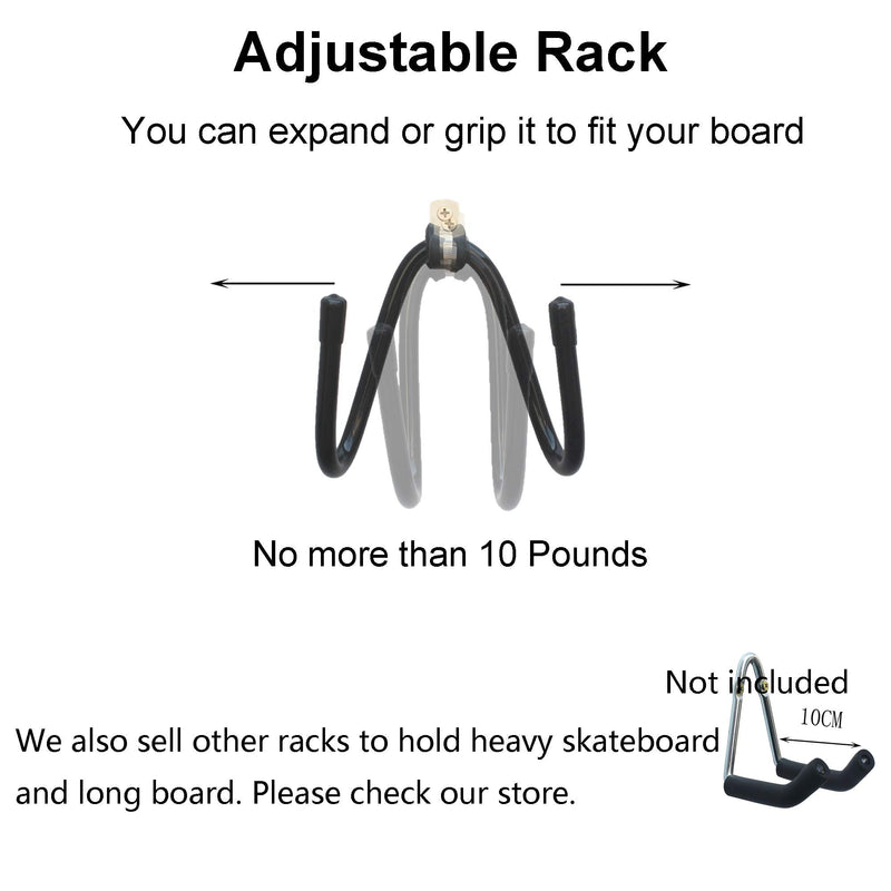 Skateboard Wall Hanger Wall Storage Clip Skateboard Wall Rack Wall Mount - for Skateboard and Longboard - 1/PK - BeesActive Australia
