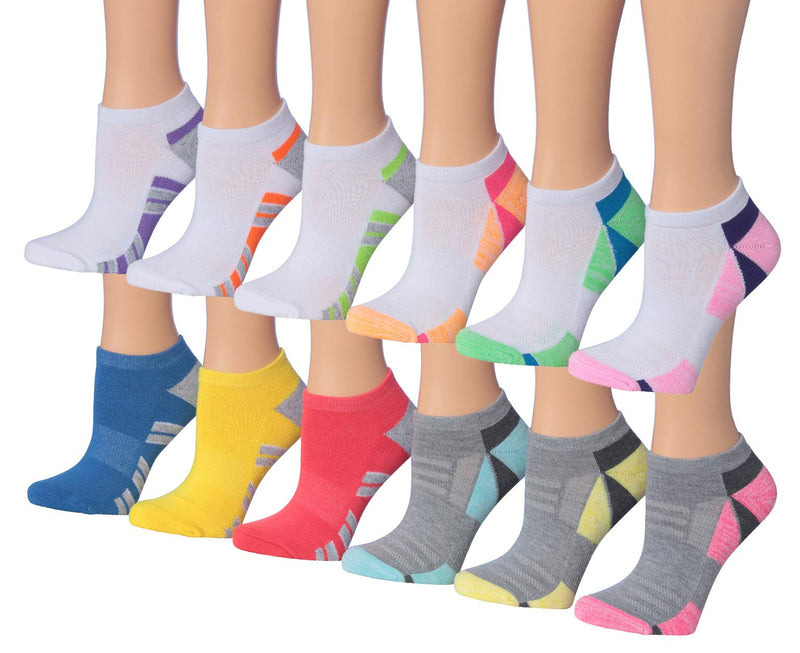 Tipi Toe Women's 12-Pairs Low Cut Athletic Sport Peformance Socks Sp34-12 - BeesActive Australia
