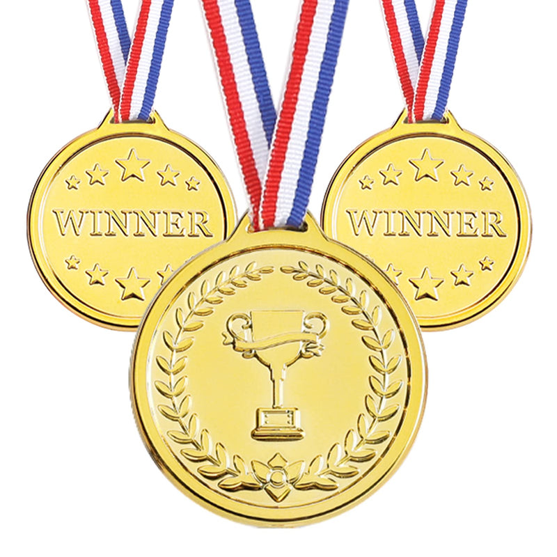 Pllieay 2 Inch Winner Medals Gold Award Medals Gold Prizes for Sports, Competitions, Party Favors and Awards 12 - BeesActive Australia