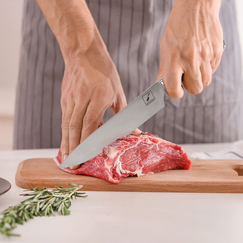 imarku Japanese Chef Knife - Pro Kitchen Knife 8 Inch Chef's Knives High Carbon Stainless Steel Sharp Paring Knife with Ergonomic Handle, Useful Kitchen Gadgets 2023 - BeesActive Australia