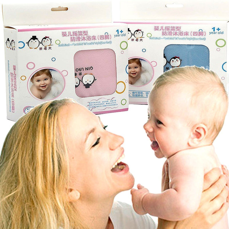 Itian Newborn Baby Infant Bath Seat Support Net Bathtub Sling Shower Mesh Bathing Cradle Seat Support Sling for Tub (Pink) Pink - BeesActive Australia
