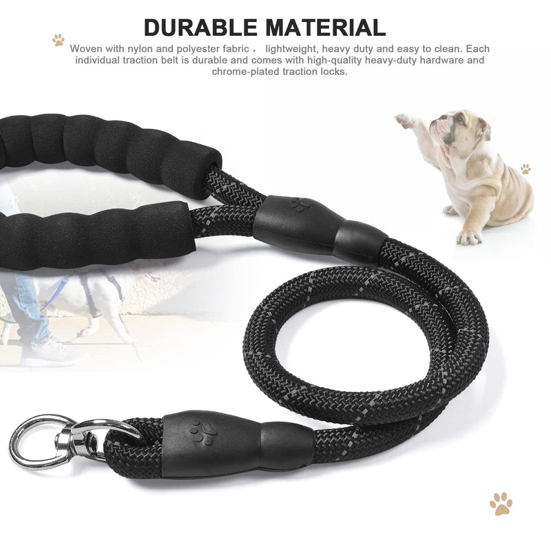 Xcellent Global Double Dog Leash Coupler No Tangle with Soft Handle for Two Small/Medium Dogs 3 Way Black - BeesActive Australia
