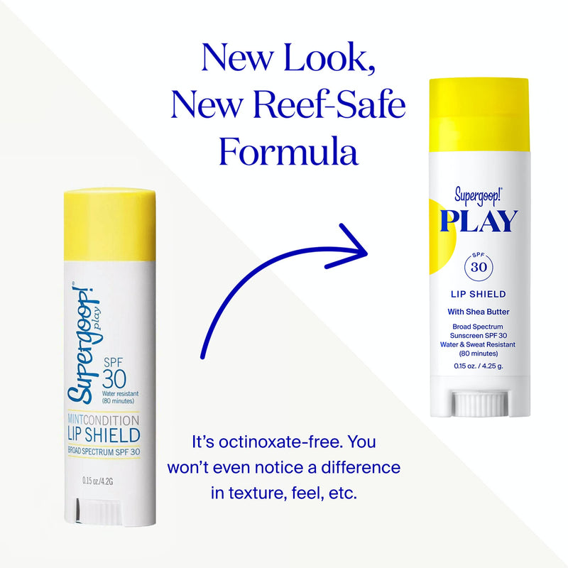 Supergoop! PLAY Lip Shield SPF 30 with Shea Butter - 3 Pack - Hydrating, Reef-Safe SPF Lip Balm - Moisturizing Lip Treatment For Dry Cracked Lips - Clean Ingredients & Broad Spectrum UV Protection - BeesActive Australia