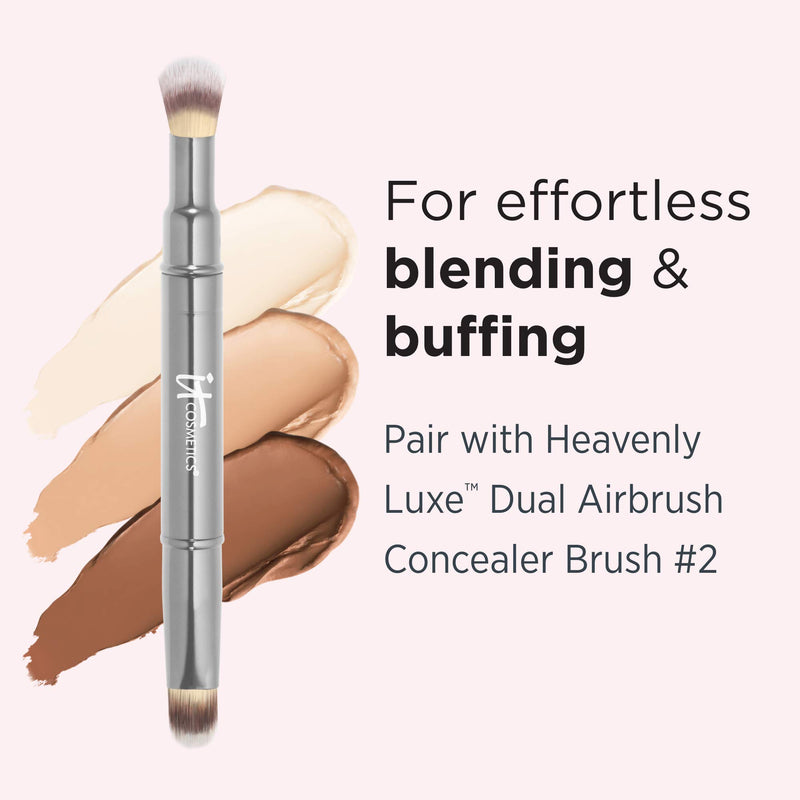 IT Cosmetics Bye Bye Under Eye Concealing Pot, Warm Deep (W) - Skin-Smoothing Eye Cream & Concealer - Covers Dark Circles Without Creasing or Cracking - With Hyaluronic Acid - 0.17 oz Warm Deep (W) - BeesActive Australia