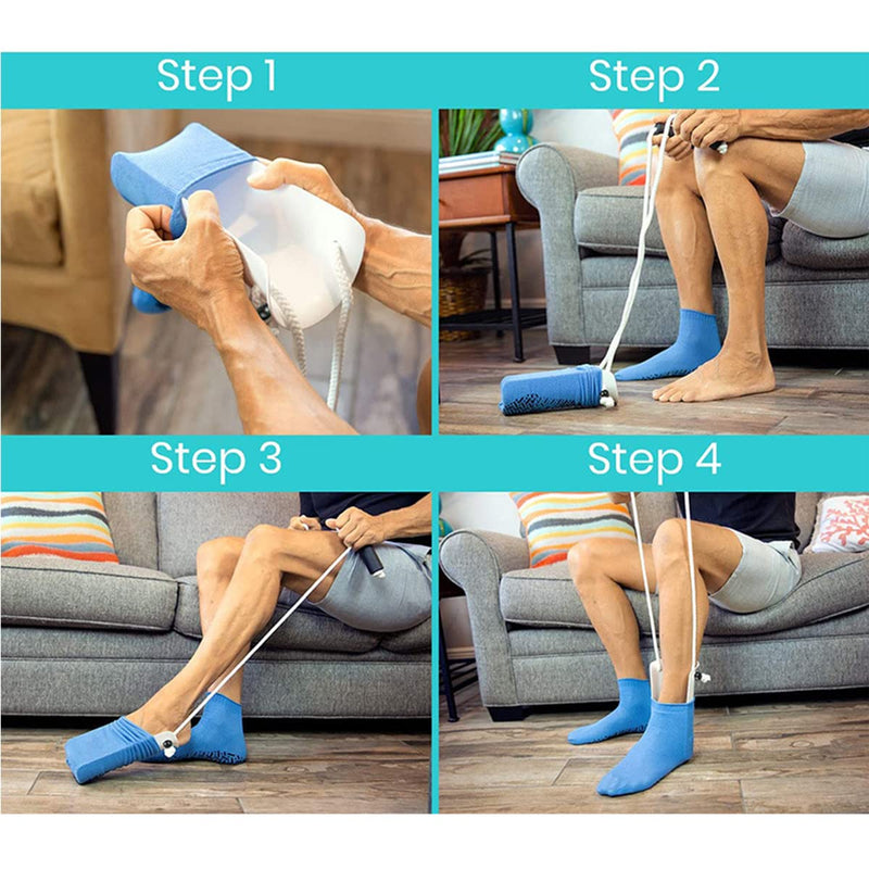 Sock Aids for Putting Socks On and Off, Helper Puller Aids for Parkinsons,Elderly and Disabled - BeesActive Australia