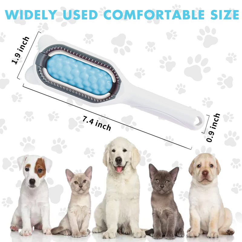 Pet Knots Remover, Reusable Cat and Dog Hair Remover,4 in 1 Universal Pet Hair Remover for Pet Hair Cleaning and Grooming,Remove Rough Fur,Blue blue - BeesActive Australia