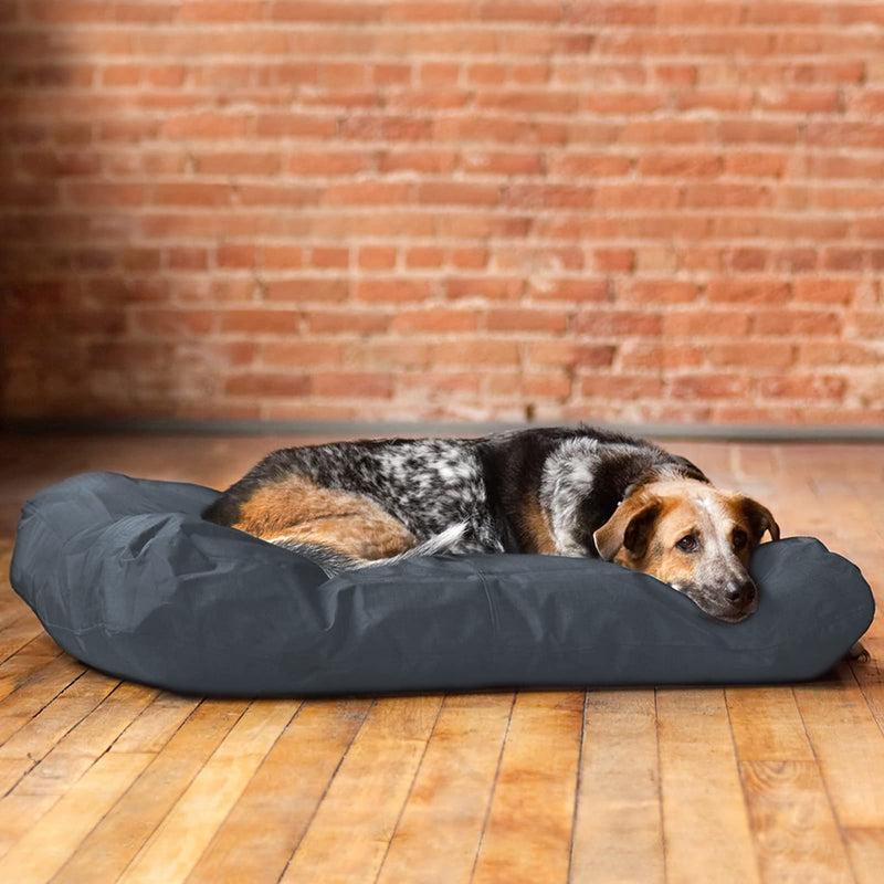 ANANMEI Dog Bed Cover for Small, Medium and Large Dogs Waterproof Dog Bed Cover with Zipper and Carry Handle Washable Pet Bed Protectors, Cover Only 36" L × 27" W × 3" H Grey - BeesActive Australia