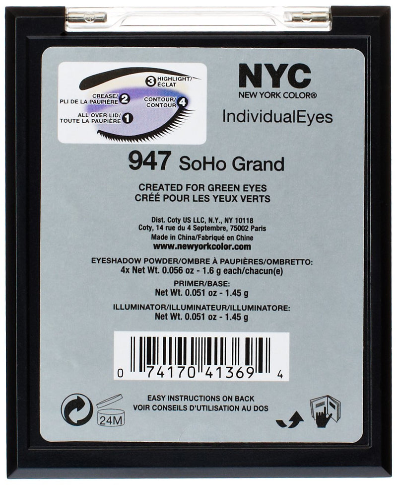 N.Y.C. New York Color Individual Eyes, SoHo Grand, 0.158 Ounce - BeesActive Australia