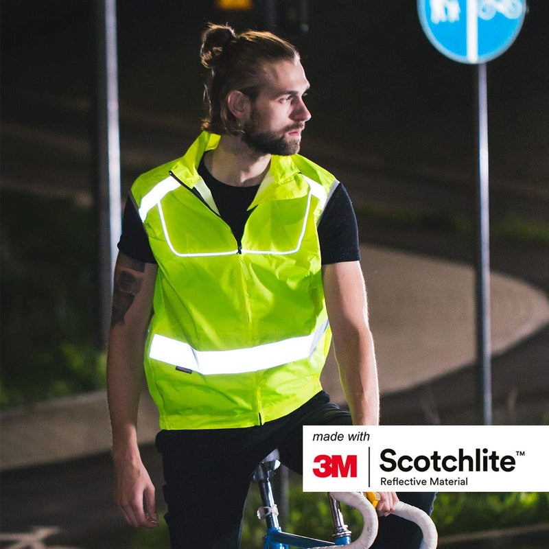 Salzmann 3M High Visibility Cycling Vest | Reflective Cycling Gilet | Made with 3M Scotchlite Medium - BeesActive Australia