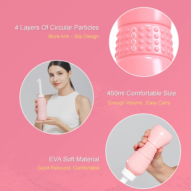 2PCS Perineal Bottle for Postpartum Care - Portable Bidet with Angled Spout for Post Partum Pain Relief. Postpartum Essentials with Storage Bag - BeesActive Australia