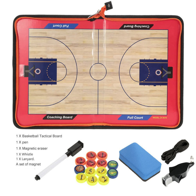 Wrzbest Basketball Coaching Board Strategy Tactics Clipboard with Coach Referee Whistle - BeesActive Australia