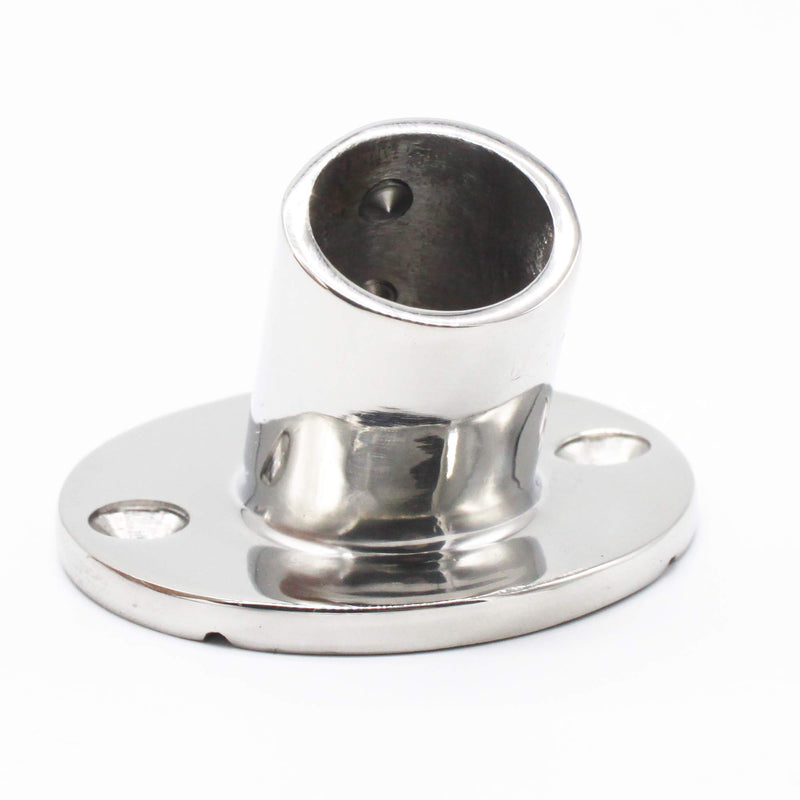 [AUSTRALIA] - X-Haibei Marine Boat Hand Rail Fittings 60 Degree Round Base Tube Stainless Steel 1" tube 