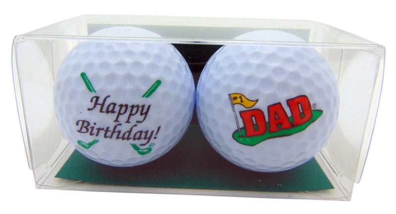 Westmon Works Happy Birthday Dad Golf Ball Set of 2 Golfer Gift Pack - BeesActive Australia