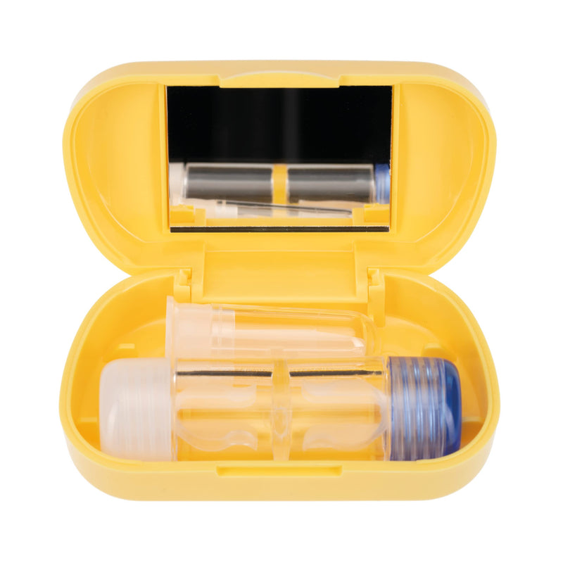 SPORTS WORLD VISION Travel Kit with Case for RGP Hard Contact Lenses | Mirror | Suction Remover | Yellow - BeesActive Australia