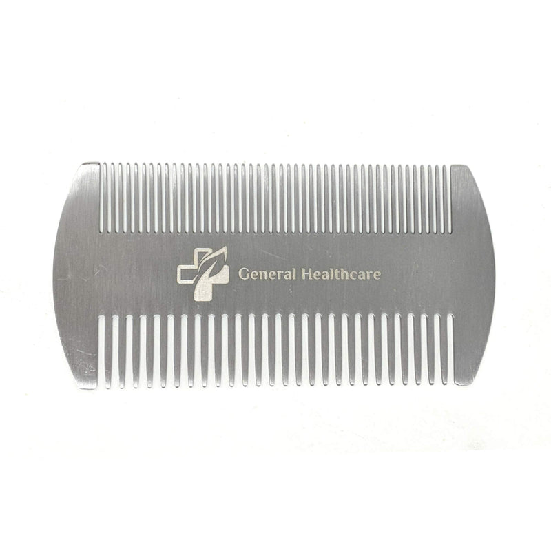 General Healthcare Metal Stainless Steel Hair Comb - Dual Action Lice, Hair, Beard - BeesActive Australia