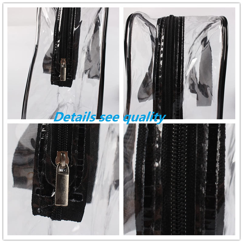 Clear Toiletry Bags, 3 in 1 Clear Cosmetic Bag, Premium Waterproof Transparent PVC Travel Bag Wash Bag Makeup Organiser Bag for Men, Women and Kids. - BeesActive Australia