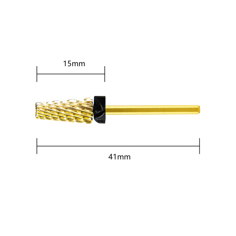 3/32" Manicure tungsten nail filing bits carbide nail drill bit gold, C,M,F (F) F - BeesActive Australia