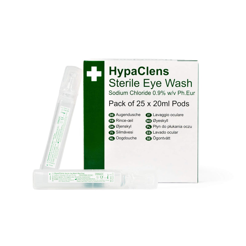 HypaGuard Face Shields for CPR Resuscitation, Pack of 20 One-Way Valve Masks & HypaClens Saline Eye Wash Pods, (Pack of 25) - BeesActive Australia