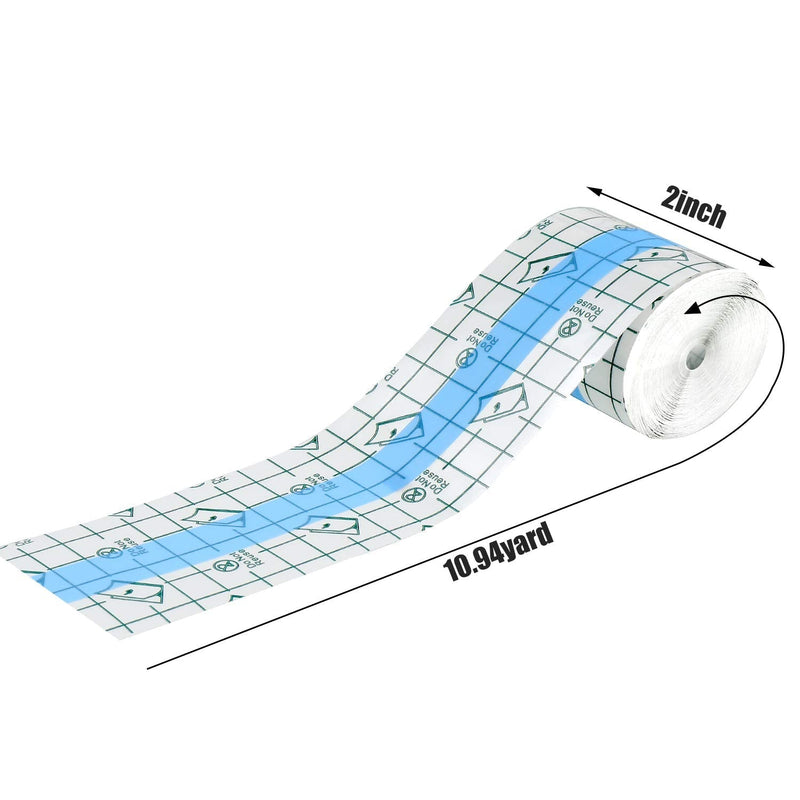 Transparent Stretch Adhesive Bandage Waterproof Bandage Clear Adhesive Bandages Dressing Tape for (2 Inch x 10.94 Yard) 2x393.84 Inch (Pack of 1) - BeesActive Australia