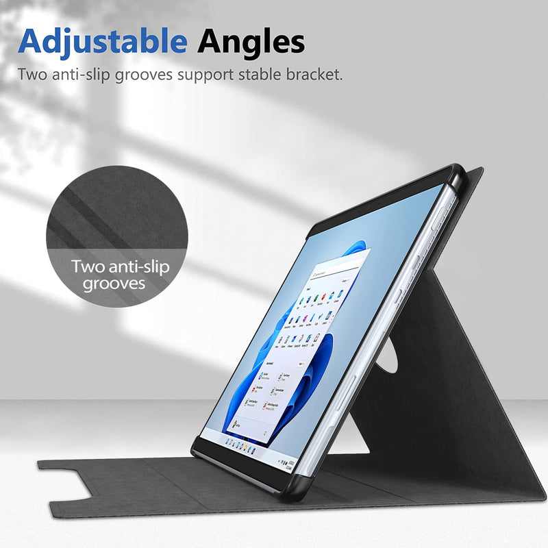 E NET-CASE Case for Microsoft Surface Pro X 13 inch (2021/2020/2019) , Lightweight Multi-Angle Rotatable Stand Case for New Surface Pro X Tablet Deep Blue - BeesActive Australia