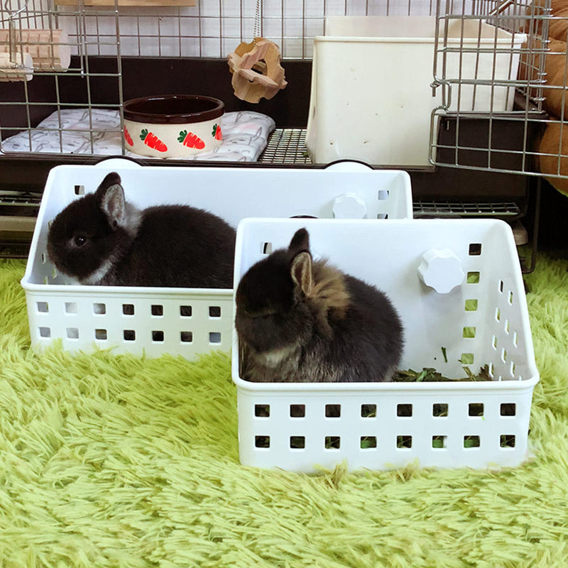 kathson Rabbit Hay Feeder Large Hay Manger Holder for Bunny Guinea Pig Chinchilla L(12.5*4.5*5.3 in) - BeesActive Australia