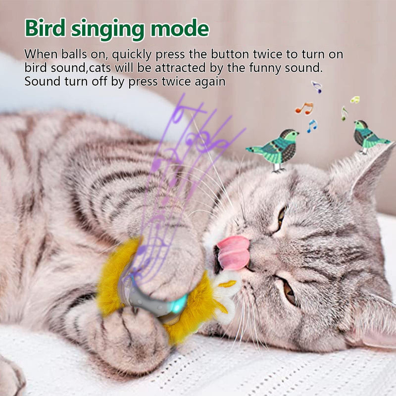 AUKL Interactive Cat Toys Ball Super Drive Electric Cat Toy Automatic Rolling Robotic Car Motion Activate Robot - BeesActive Australia