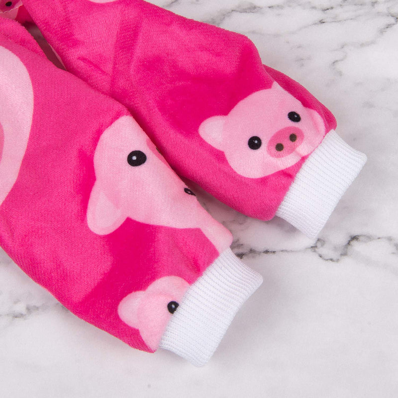 CuteBone Dog Pajamas Cute Cat Clothes Pet Pjs Soft Onesie for Small Girl Dogs Large Pink pig - BeesActive Australia