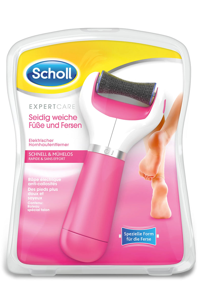 Scholl Velvet Smooth Express Pedi Electric Callus Remover with Extra Strong Roller for Precise Results 200g Pink - BeesActive Australia