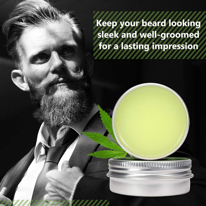 Beard Balm, Natural Beard Wax, Organic Unscented Beard Care Balm Leave-in Conditioner & Softener for Grooming & Styling - BeesActive Australia