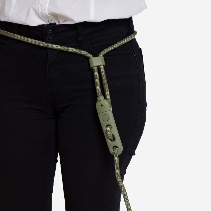 Hands-Free Dog Leash, Adjustable Rope Leash One-Size Army Green - BeesActive Australia