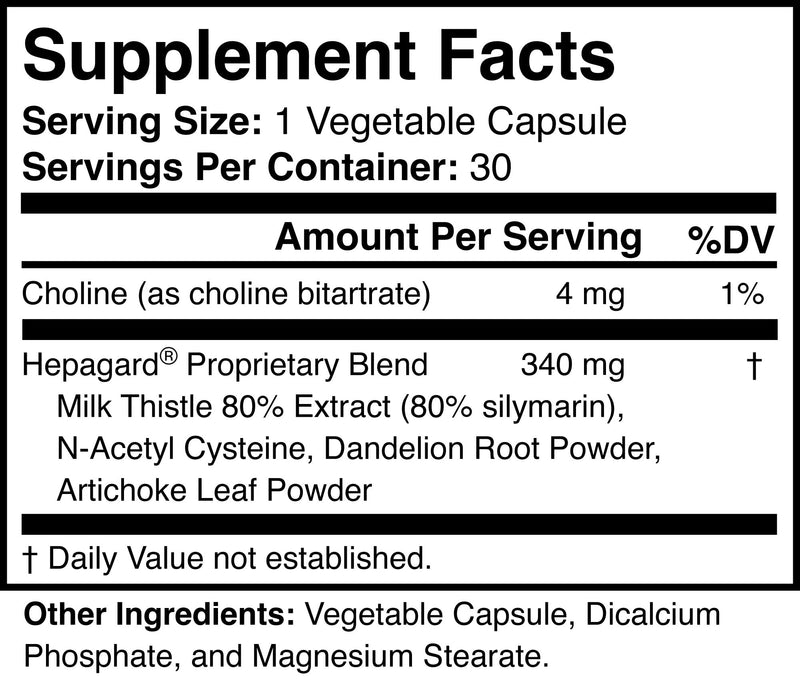 Hepagard - Natural Liver Support Supplement Capsule with N-Acetyl Cysteine (NAC) - Non-GMO, Gluten-Free - BeesActive Australia