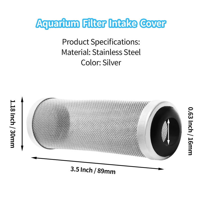 Bivethoi Stainless Steel Aquarium Filter Intake Cover 16mm - BeesActive Australia