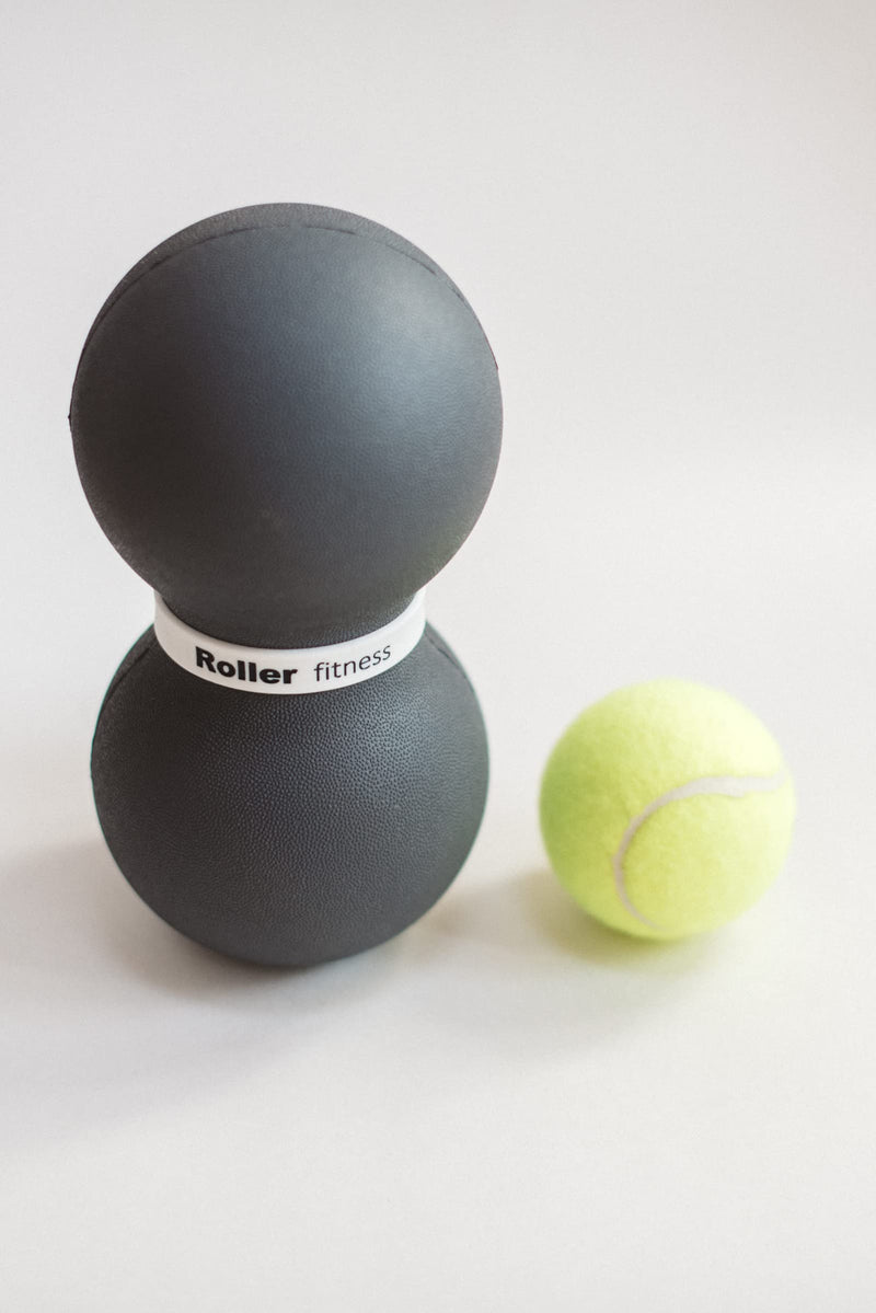 Roller Fitness Infinity Roller, Peanut Foam Roller, Large 8-Inch Double Massage Ball Exercise Roller (Gray - Standard) Gray - Standard - BeesActive Australia