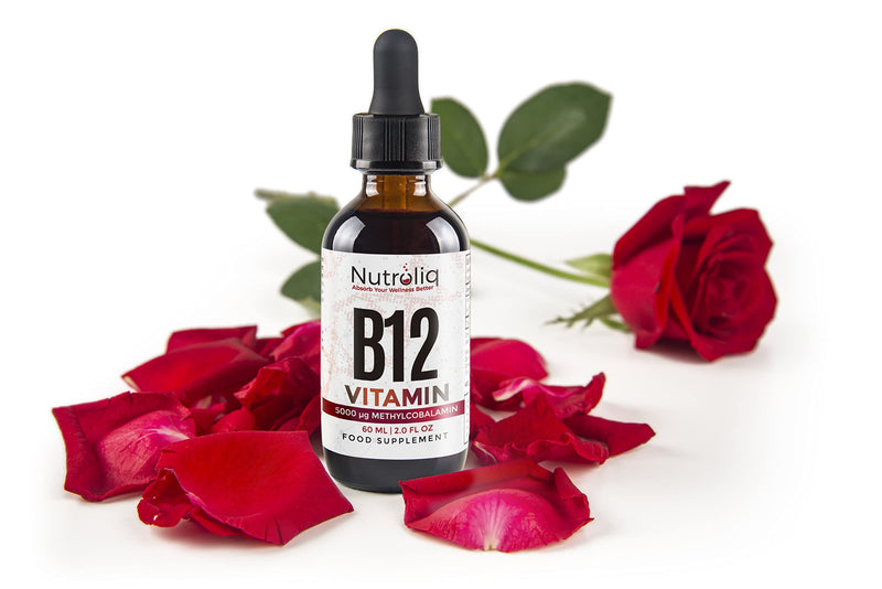 Nutroliq Vitamin B12 Liquid Drops - High-Strength 5000mcg Methylcobalamin Supplement - Energy Booster, Immune System Support, Better Concentration and Metabolism - Vegan & Vegetarian Formula - 60ml - BeesActive Australia