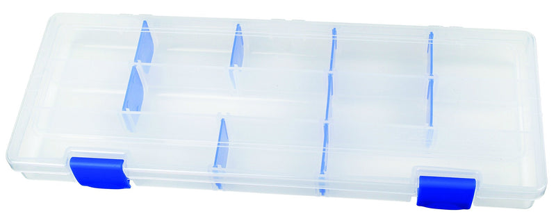Flambeau 3009 Tuff Tainer See-Through Storage Box, 3 Fixed Compartments, 9 Zerust Dividers - BeesActive Australia