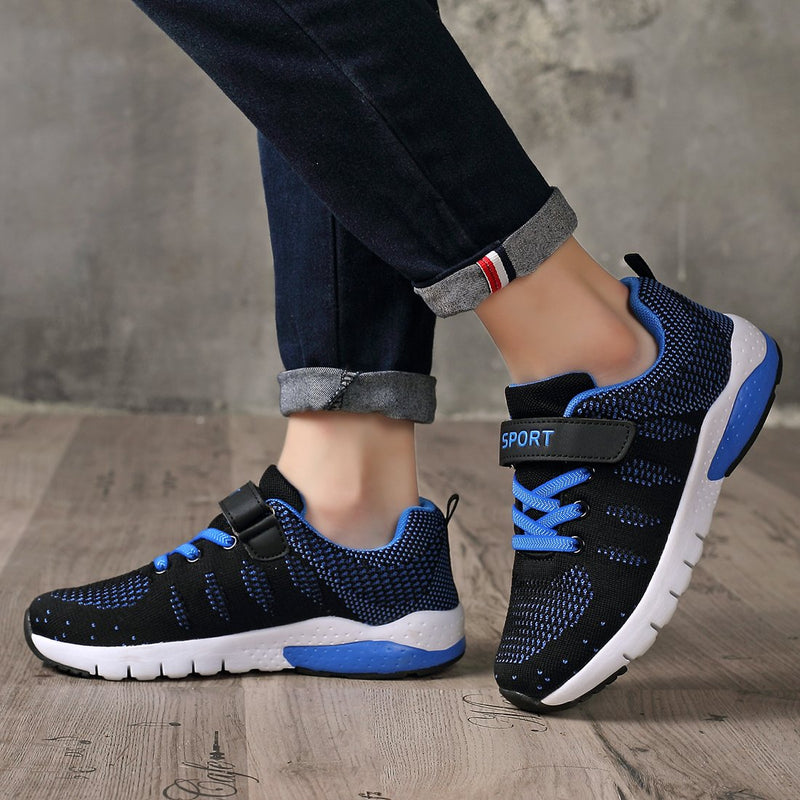 [AUSTRALIA] - Kids Running Tennis Shoes Lightweight Casual Walking Sneakers for Boys and Girls (Little Kid/Big Kid) 3.5 Big Kid 1#blue 