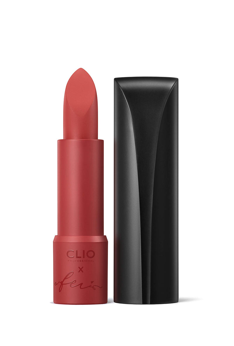 CLIO Rouge Heel Velvet x Fei, Velvet-finished lipstick (Roasted Red) - BeesActive Australia