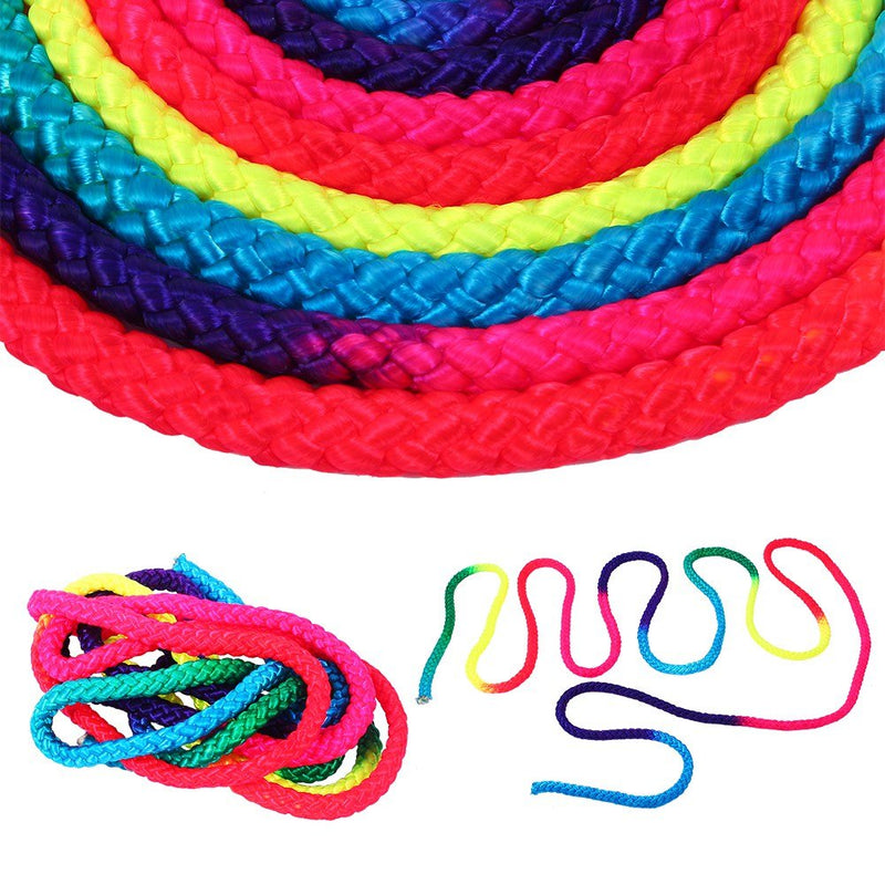 Gymnastics Rope, Rainbow Color Competition Arts Rope Rhythmic Gymnastics Rope Sports Training Rope for Kids Playing Fitness Home Deocr - BeesActive Australia