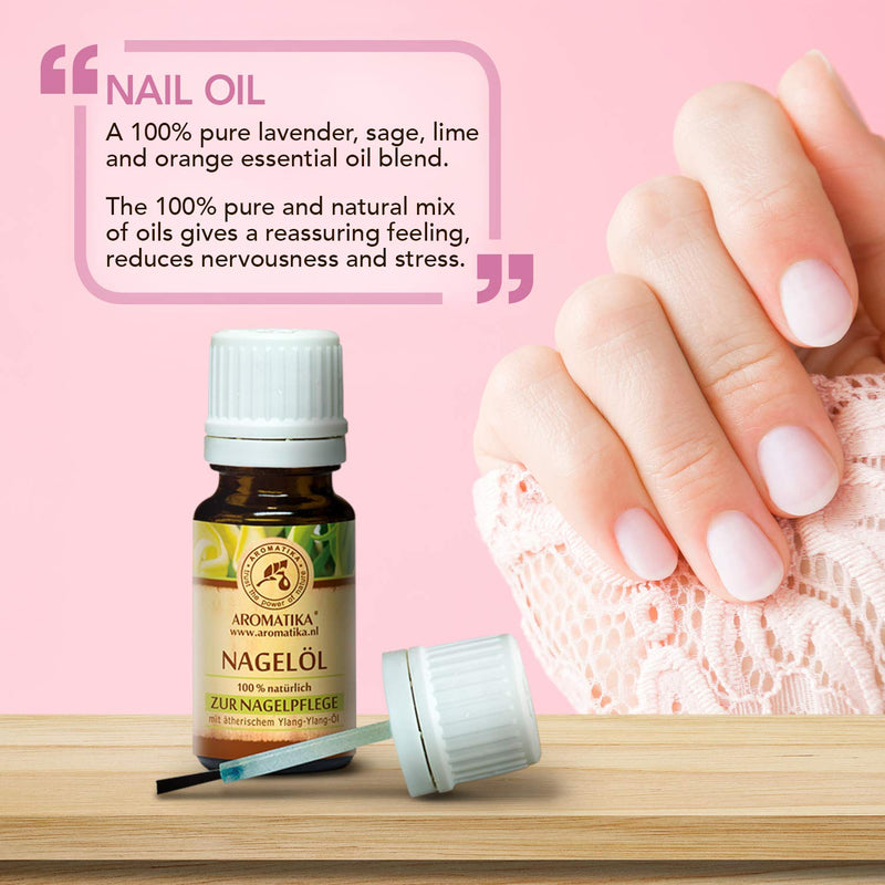 Nail Oil Cuticle 0.34oz - Includes a Mix of 100% Pure & Natural Grapeseed - Jojoba - Lemon - Ylang Essential Oils for Nail Growth - Strength - Elasticity - Cuticle Oil - Nail Care - BeesActive Australia