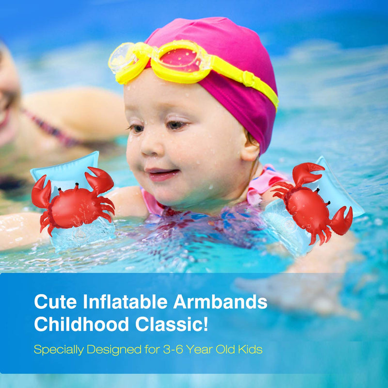 MoKo Inflatable Swim Floater Sleeves for Kids, Cartoon Swimiming Armbands Floaties Water Wings Floatation Sleeves, Pool Water Sports Learning Swim Training Aids - BeesActive Australia