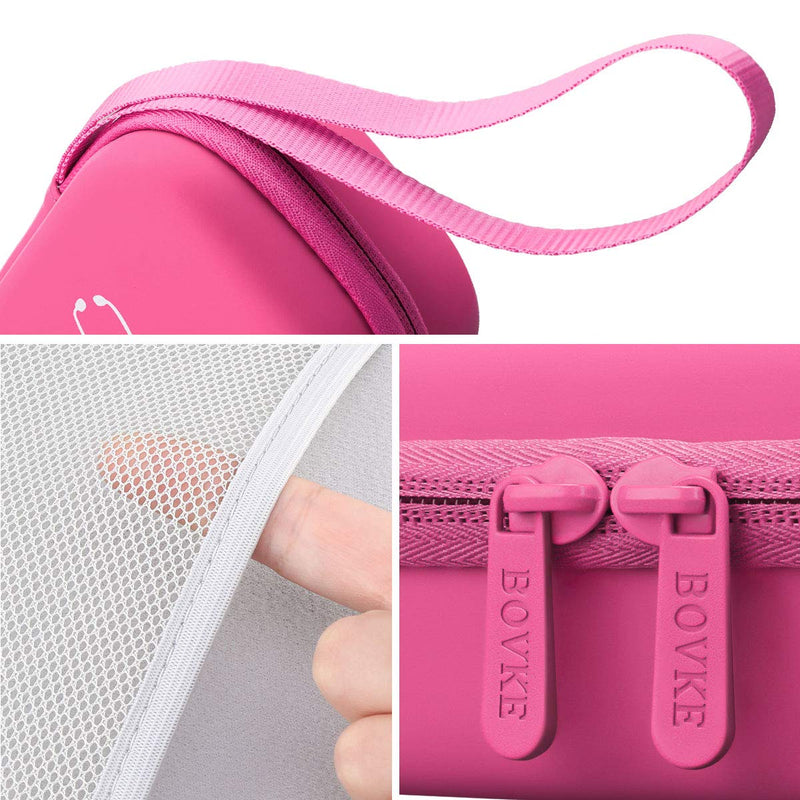 BOVKE Hard Stethoscope Case for 3M Littmann Classic III, MDF Acoustica Lightweight, Lightweight II S.E. Stethoscope,Extra Room for Medical Bandage Scissors EMT Trauma Shear and LED Penlights,Raspberry C_Raspberry - BeesActive Australia