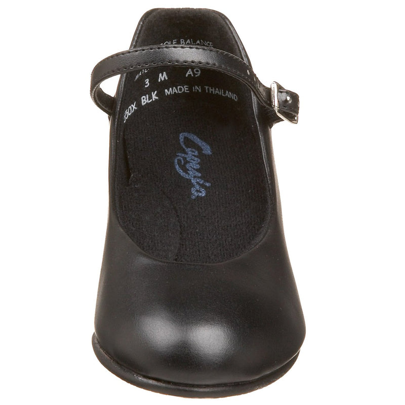 [AUSTRALIA] - Capezio Little Kid/Big Kid Jr. Footlight 550X Character Shoe 3.5 Big Kid Black 