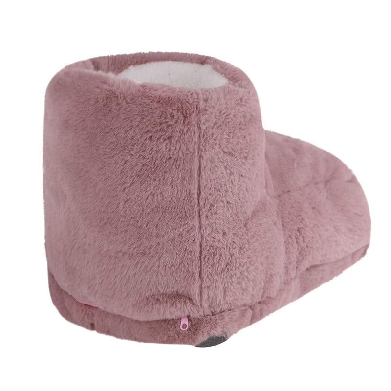 Heated USB Foot Warmer Large�Winter Warm Shoes�with Electric Detachable�Washable Heating Pad Comfort Faux Fur Plush�Lining for Women Men Home Bed Sofa Chair Office Cold Weather Perfect Relaxation Pink - BeesActive Australia