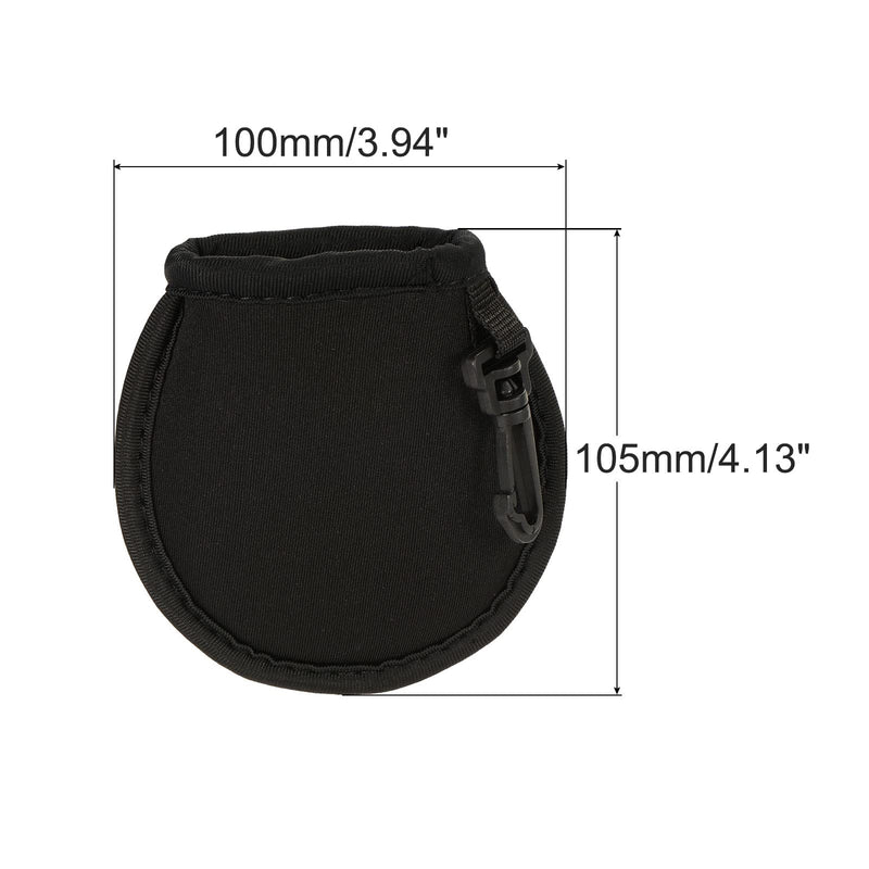 MECCANIXITY Golf Ball Cleaner Portable Pouch Pocket Washer Bag with Clips Black - BeesActive Australia