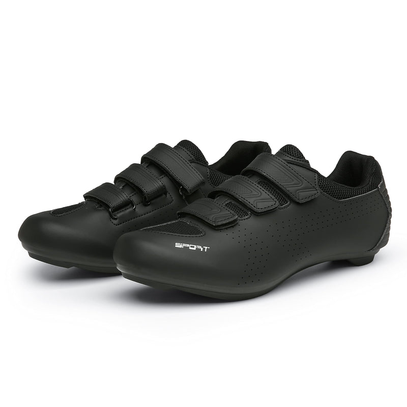 Womens Indoor Cycling Shoes with Cleats Set Compatible Pelaton Bike SPD Delta Shoes for Women Bicycle Shoes 6 Black - BeesActive Australia