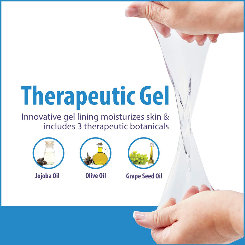 NatraCure Moisturizing Gel Socks - (Helps Dry Feet, Cracked Heels, Dry Heels, Rough Calluses, Cuticles, Dead Skin, Use with your Favorite Lotions, Creams or Spa Pedicure) - Color: Aqua - BeesActive Australia